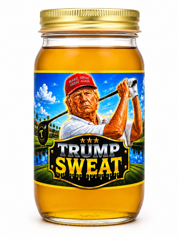 Trump Sweat – Novelty Mason Jar Gag Gift