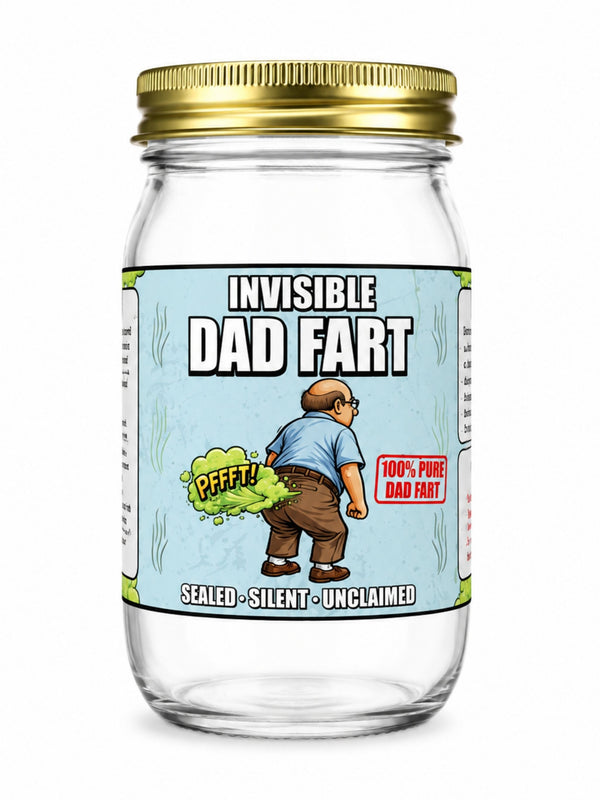nvisible Dad Fart - Gag Gift Novelty Jar