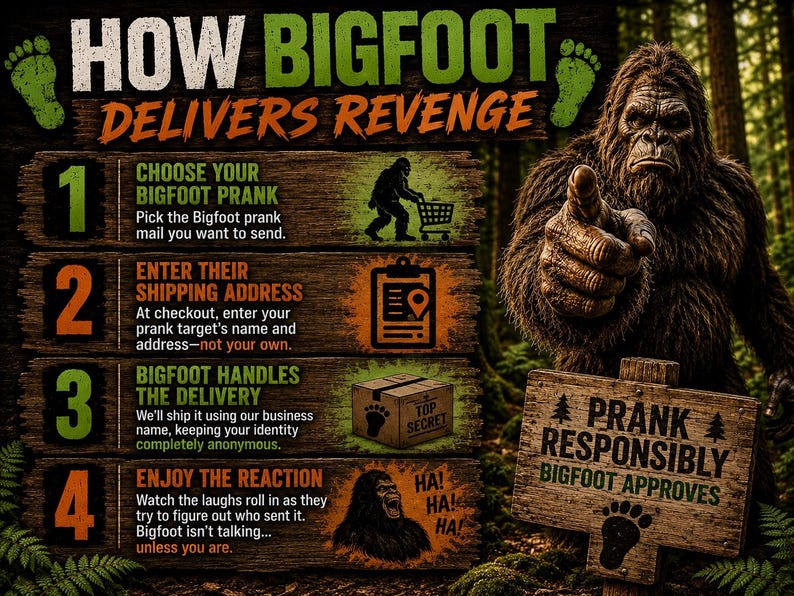 How Bigfoot Delivers Revenge infographic