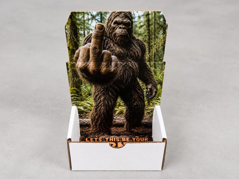 Bigfoot Prank Box front